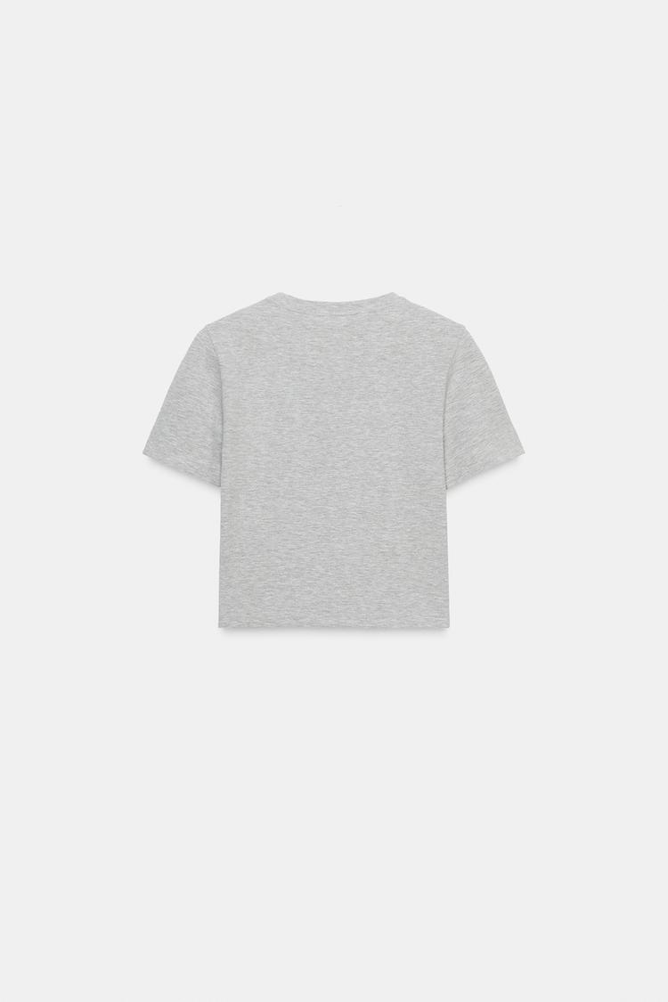 Kısa Kollu Crop T-Shirt